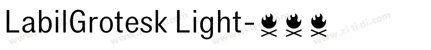 LabilGrotesk Light字体转换